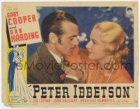 9r853 PETER IBBETSON LC '35 best romantic close up of pretty Ann Harding & Gary Cooper w/mustache!