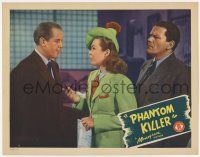 9r856 PHANTOM KILLER LC '42 Joan Woodbury between Dick Purcell & Warren Hymer, film noir!