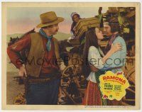 9r873 RAMONA LC '36 Russell Simpson about to draw his gun on Loretta Young & Don Ameche!
