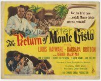 9r323 RETURN OF MONTE CRISTO TC '46 Louis Hayward as the Count's nephew, Barbara Britton