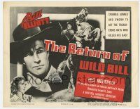9r324 RETURN OF WILD BILL TC R55 Wild Bill Elliott sworn to get the rats who killed his dad!