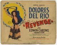 9r326 REVENGE TC '28 sexy gypsy girl Dolores del Rio with whip with shadow in mirror behind!