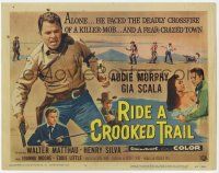 9r329 RIDE A CROOKED TRAIL TC '58 cowboy Audie Murphy faces a killer mob & a fear-crazed town!