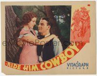 9r882 RIDE HIM, COWBOY LC '32 romantic c/u of young John Wayne about to kiss pretty Ruth Hall!