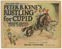 9r339 RUSTLING FOR CUPID TC '26 great art of George O'Brien & Anita Stewart lassoed by a boy Cupid!