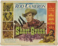 9r381 SHORT GRASS TC '50 cowboy Rod Cameron with two guns, sexy Cathy Downs, Johnny Mack Brown