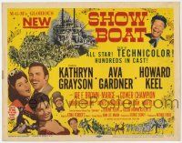 9r382 SHOW BOAT TC '51 Kathryn Grayson, Howard Keel, Kern & Hammerstein musical!