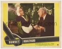 9r921 SUNSET BOULEVARD LC #6 '50 Cecil B. DeMille refuses to give Gloria Swanson the brush!