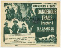 9r445 TEX GRANGER chapter 4 TC '47 Columbia serial, Dangerous Trails, marauders attack!