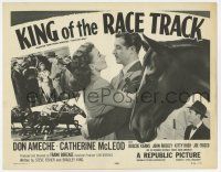 9r455 KING OF THE RACE TRACK TC '53 Don Ameche, Catherine McLeod, King of the Race Track!