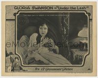 9r953 UNDER THE LASH LC '21 scared farmer's wife Gloria Swanson in bed hears him approaching!