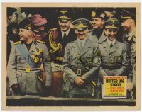 9r955 UNITED WE STAND LC '42 c/u of Hitler & Nazi officers smiling, WWII anti-fascist, rare!