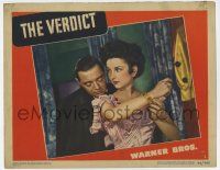 9r960 VERDICT LC #2 '46 close up of Peter Lorre & pretty Joan Lorring, Don Siegel!