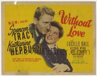 9r535 WITHOUT LOVE TC '45 great romantic close up of Spencer Tracy & Katharine Hepburn!