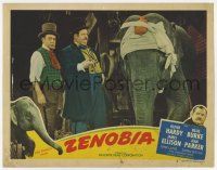 9r999 ZENOBIA LC #6 R40s Harry Langdon & Oliver Hardy standing by sick circus elephant!