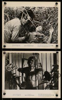 9s697 BEAST OF THE YELLOW NIGHT 4 8x10 stills '71 wacky horror monster images, Roger Corman!