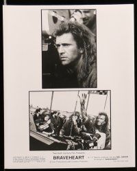 9s248 BRAVEHEART 11 8x10 stills '95 cool images of Mel Gibson as William Wallace!