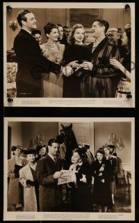 9s825 BRIDE WORE BOOTS 3 8x10 stills '46 great images of Barbara Stanwyck & Robert Cummings!