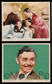 9s101 GONE WITH THE WIND 5 color 8x10 stills R61 Clark Gable, Vivien Leigh, all-time classic!