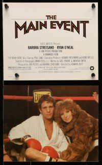 9s079 MAIN EVENT 7 color 8x10 stills '79 great images of Barbra Streisand with boxer Ryan O'Neal!