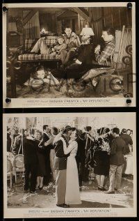 9s883 MY REPUTATION 3 8x10 stills '46 George Brent, Barbara Stanwyck, John Ridgely, Eve Arden!