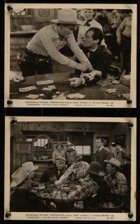 9s767 OUTLAW BRAND 4 8x10 stills '48 singing cowboy Jimmy Wakely, Dub Cannonball Taylor, gambling!