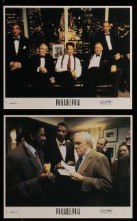 9s054 PHILADELPHIA 8 8x10 mini LCs '93 Tom Hanks, Denzel Washington, Robards & Banderas + cast!