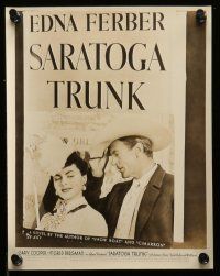 9s305 SARATOGA TRUNK 10 8x10 stills '45 Gary Cooper, Ingrid Bergman, Edna Ferber, cool poster image