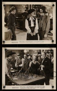 9s794 SUNSET IN EL DORADO 4 8x10 stills '45 Roy Rogers with sexy Dale Evans + Gabby Hayes, gambling