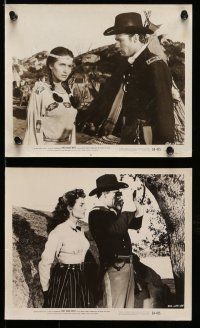 9s268 THEY RODE WEST 11 8x10 stills '54 Robert Francis, May Wynn, Donna Reed, U.S. Cavalry!