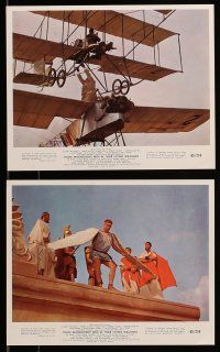 9s005 THOSE MAGNIFICENT MEN IN THEIR FLYING MACHINES 12 color 8x10 stills '65 wacky early airplanes