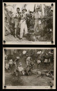 9s501 VALLEY OF HEAD HUNTERS 7 8x10 stills '53 Johnny Weismuller as Jungle Jim fights natives!