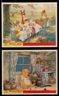 9s067 WINNIE THE POOH & THE BLUSTERY DAY 8 color English FOH LCs '69 A.A. Milne, Tigger, Piglet!