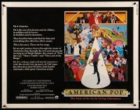 9t017 AMERICAN POP 1/2sh '81 cool rock & roll art by Wilson McClean & Ralph Bakshi!