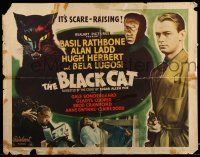 9t040 BLACK CAT 1/2sh R48 Bela Lugosi, Rathbone, you'll suspect everybody including yourself!