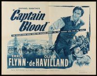 9t061 CAPTAIN BLOOD 1/2sh R56 Errol Flynn, Olivia de Havilland, Curtiz classic!
