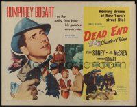 9t080 DEAD END 1/2sh R54 top-billed Humphrey Bogart, Sylvia Sidney, Joel McCrea, William Wyler
