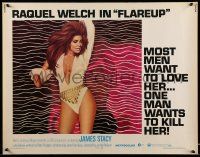 9t105 FLAREUP 1/2sh '70 most men want to love sexy Raquel Welch, but one man wants to kill her!
