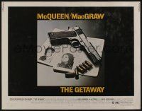 9t124 GETAWAY 1/2sh '72 Steve McQueen, Ali McGraw, Sam Peckinpah, cool gun & passports image!