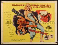 9t145 GUNS, GIRLS & GANGSTERS 1/2sh '59 sexy bad Mamie Van Doren, blonde hell-cat on the prowl!