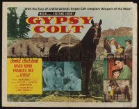 9t146 GYPSY COLT style B 1/2sh '54 Ward Bond, Frances Dee, young Donna Corcoran & wild stallion!