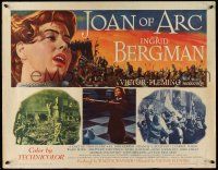 9t182 JOAN OF ARC style B 1/2sh '48 different images of Ingrid Bergman, ultra rare!
