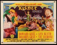 9t205 KISMET style B 1/2sh '56 Howard Keel, Ann Blyth, ecstasy of song, spectacle & love!
