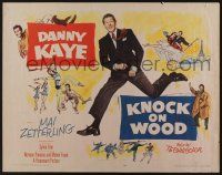 9t207 KNOCK ON WOOD style A 1/2sh '54 great full-length image of dancing Danny Kaye, Mai Zetterling