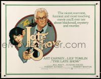 9t221 LATE SHOW 1/2sh '77 great Richard Amsel artwork of Art Carney & Lily Tomlin!