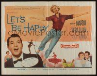 9t225 LET'S BE HAPPY style A 1/2sh '57 Vera-Ellen & Tony Martin in a rocking and rolling romance!