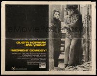 9t273 MIDNIGHT COWBOY 1/2sh '69 Dustin Hoffman, Jon Voight, John Schlesinger classic!