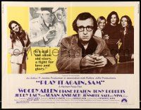 9t302 PLAY IT AGAIN, SAM 1/2sh '72 Woody Allen, Diane Keaton, Jerry Lacy as Humphrey Bogart!