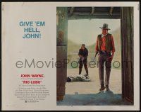 9t325 RIO LOBO 1/2sh '71 Howard Hawks, Give 'em Hell, John Wayne, great cowboy image!