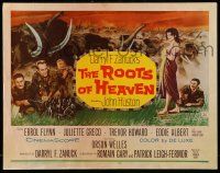 9t328 ROOTS OF HEAVEN 1/2sh '58 directed by John Huston, Errol Flynn & sexy Julie Greco in Africa!